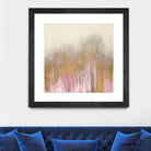 Pink Woods with Gold by Roberto Gonzalez on GIANT ART - pink,gold abstract