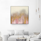 Pink Woods with Gold by Roberto Gonzalez on GIANT ART - pink,gold abstract