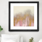 Pink Woods with Gold by Roberto Gonzalez on GIANT ART - pink,gold abstract