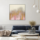 Pink Woods with Gold by Roberto Gonzalez on GIANT ART - pink,gold abstract