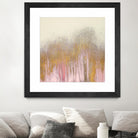 Pink Woods with Gold by Roberto Gonzalez on GIANT ART - pink,gold abstract