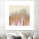 Pink Woods with Gold by Roberto Gonzalez on GIANT ART - pink,gold abstract