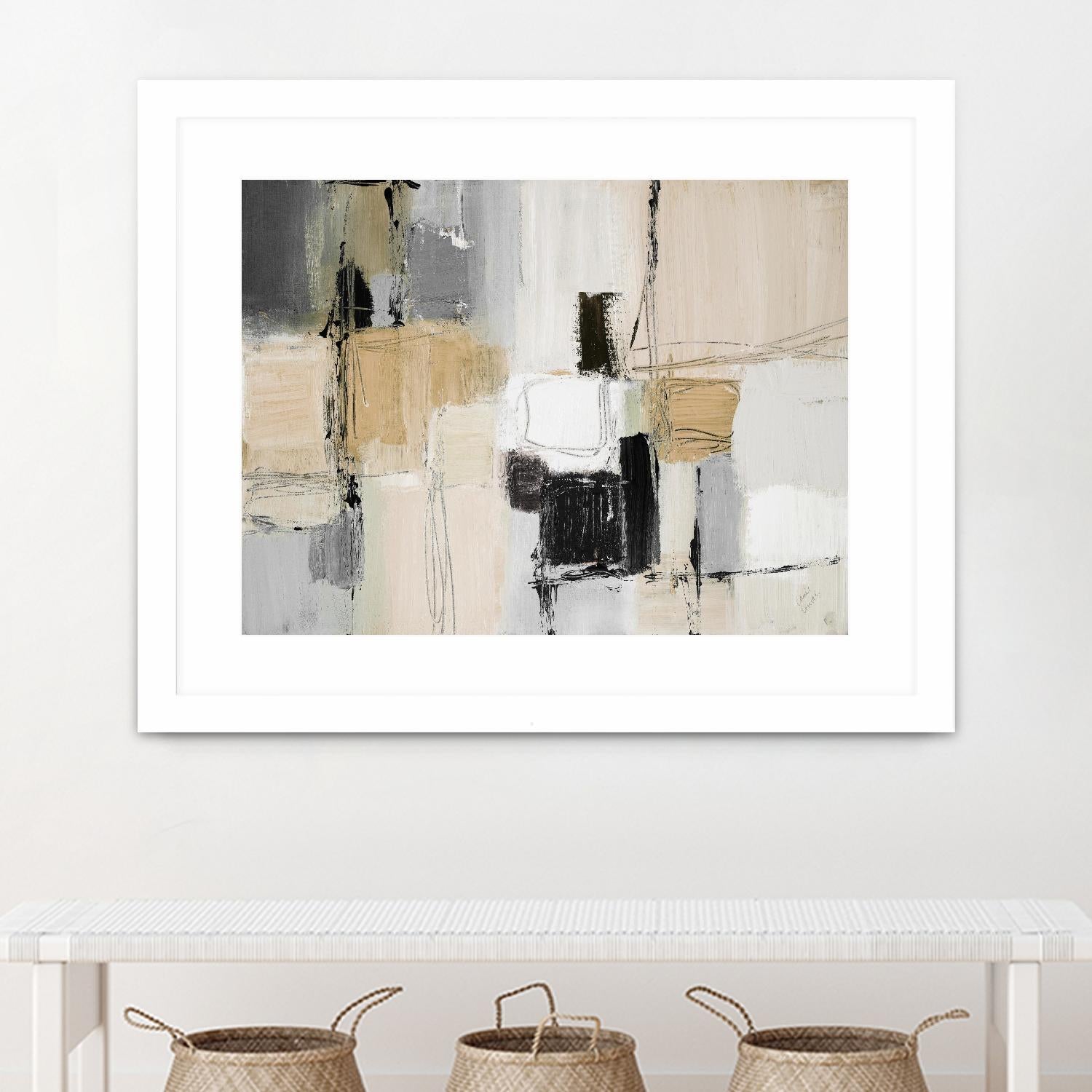 Neutral Variety by Lanie Loreth on GIANT ART - beige abstract
