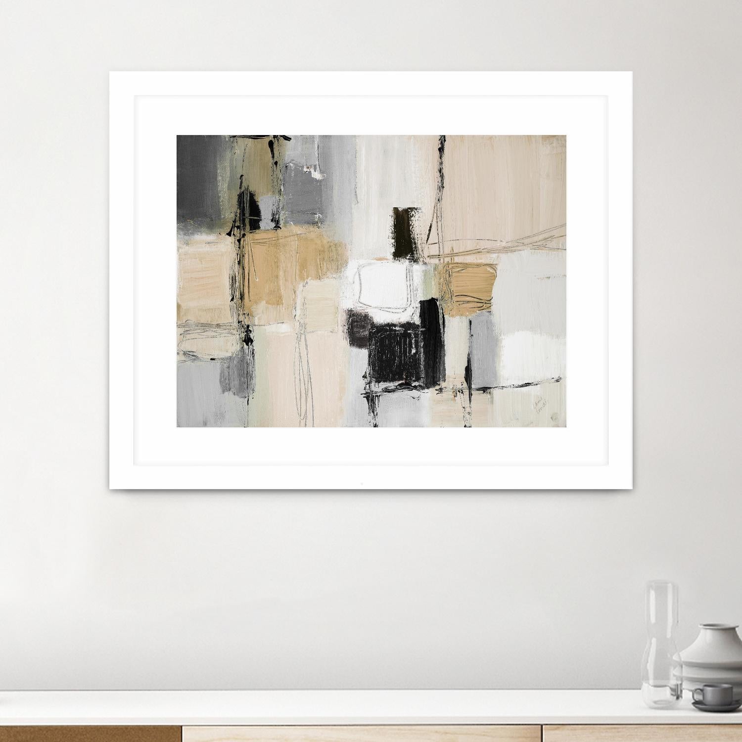 Neutral Variety by Lanie Loreth on GIANT ART - beige abstract