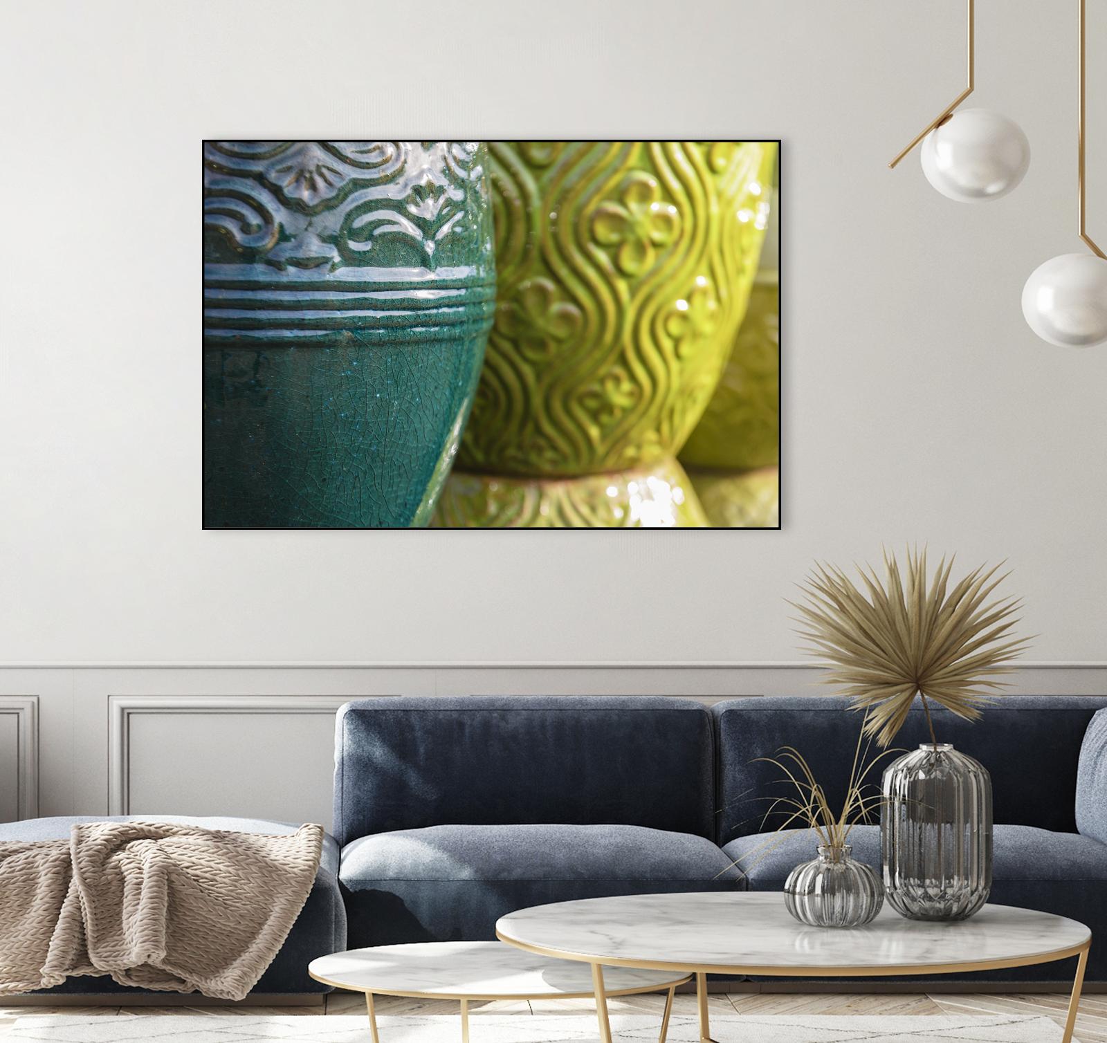 Pottery by Nancy Crowell on GIANT ART - green photo art