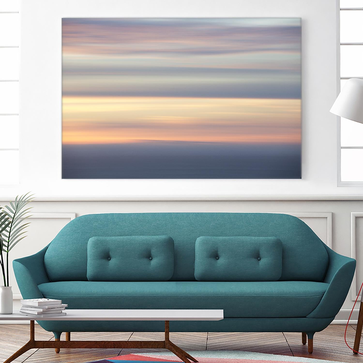 Ocean Kisses Sky by Erle KaCee on GIANT ART - blue photo art