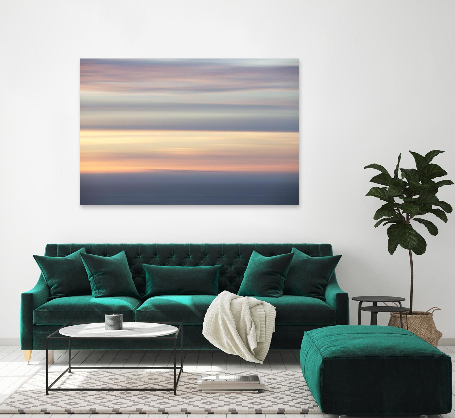 Ocean Kisses Sky by Erle KaCee on GIANT ART - blue photo art