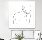 Femme II by Patti Mann on GIANT ART - whites & creams, blacks figurative