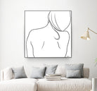 Femme II by Patti Mann on GIANT ART - whites & creams, blacks figurative
