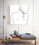 Femme II by Patti Mann on GIANT ART - whites & creams, blacks figurative