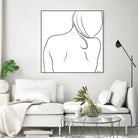 Femme II by Patti Mann on GIANT ART - whites & creams, blacks figurative