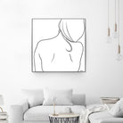 Femme II by Patti Mann on GIANT ART - whites & creams, blacks figurative