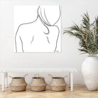 Femme II by Patti Mann on GIANT ART - whites & creams, blacks figurative