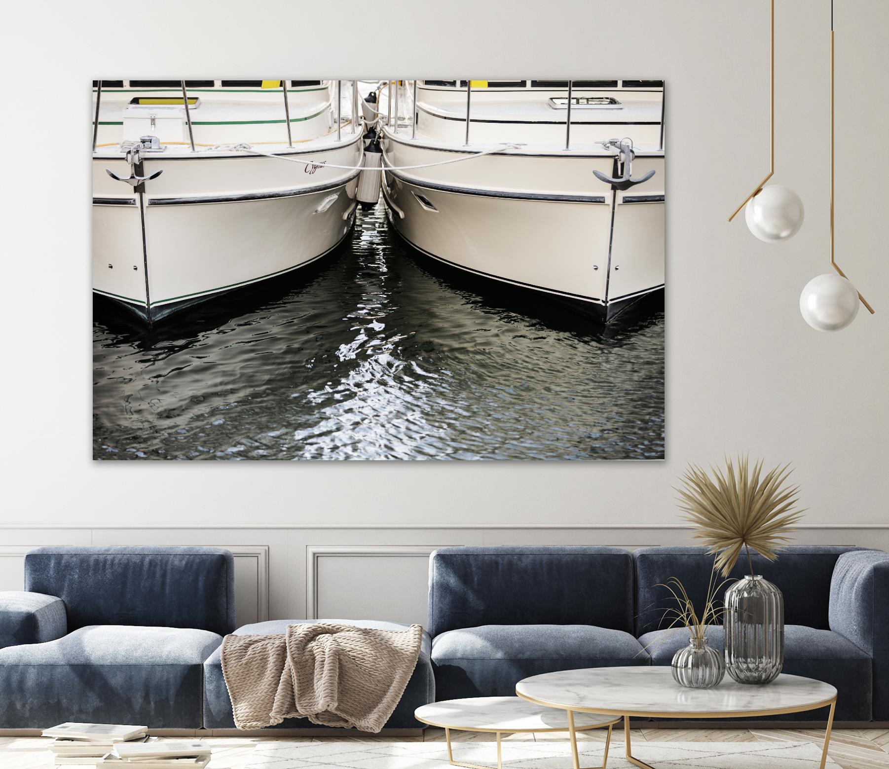 Waiting our Turn by Aaron Matheson on GIANT ART - grey nautical