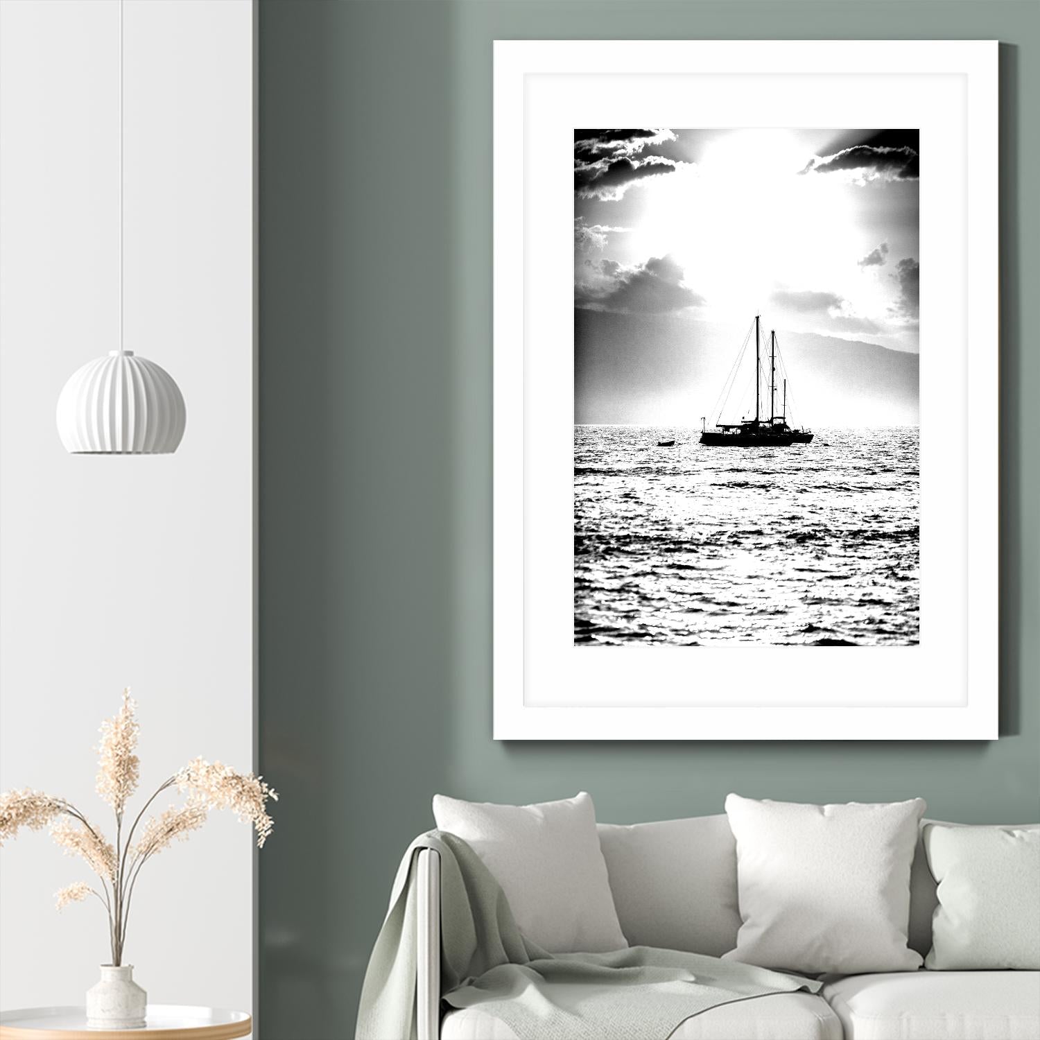 Waiting for the Wind by Aaron Matheson on GIANT ART - white nautical