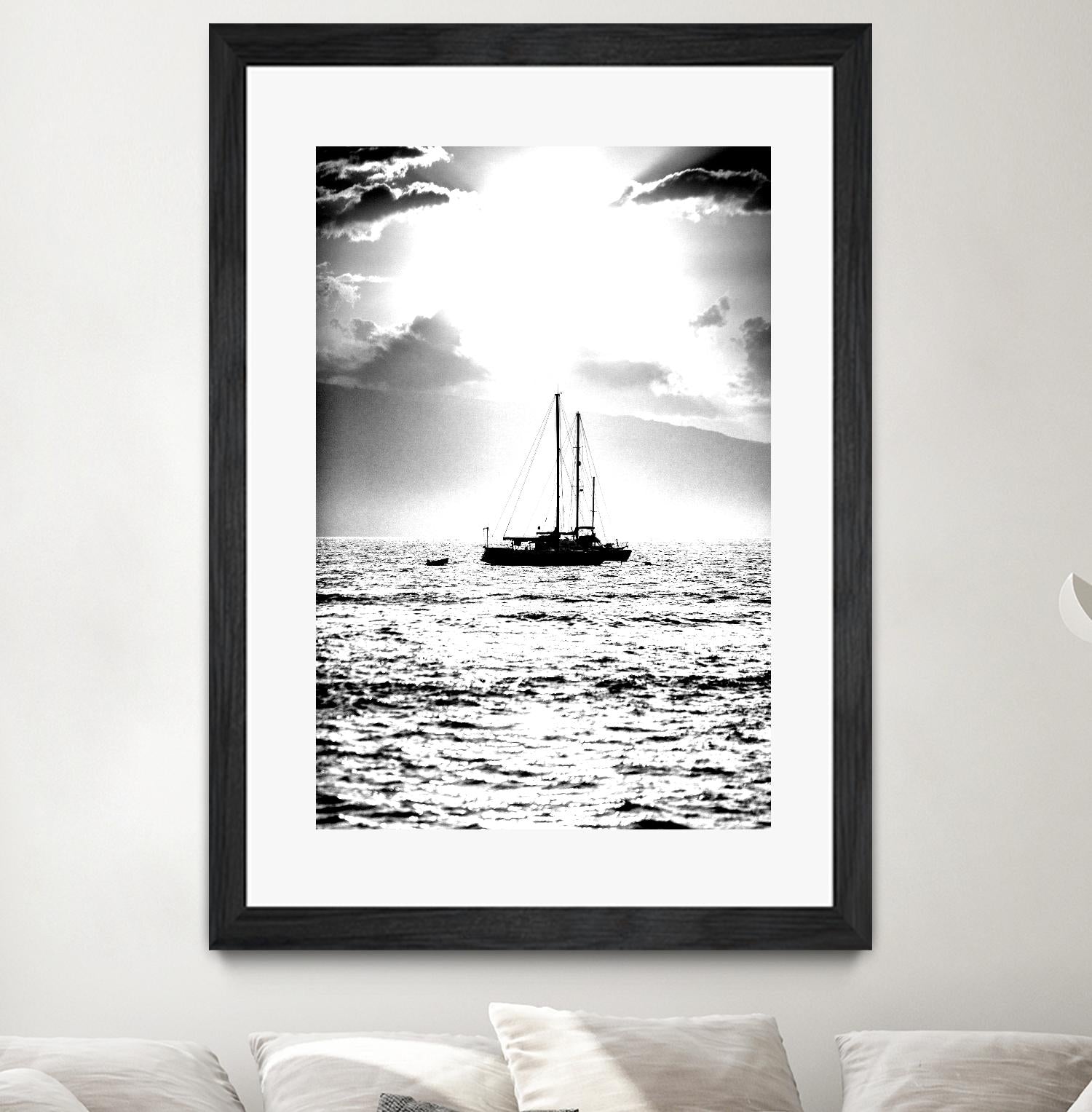 Waiting for the Wind by Aaron Matheson on GIANT ART - white nautical