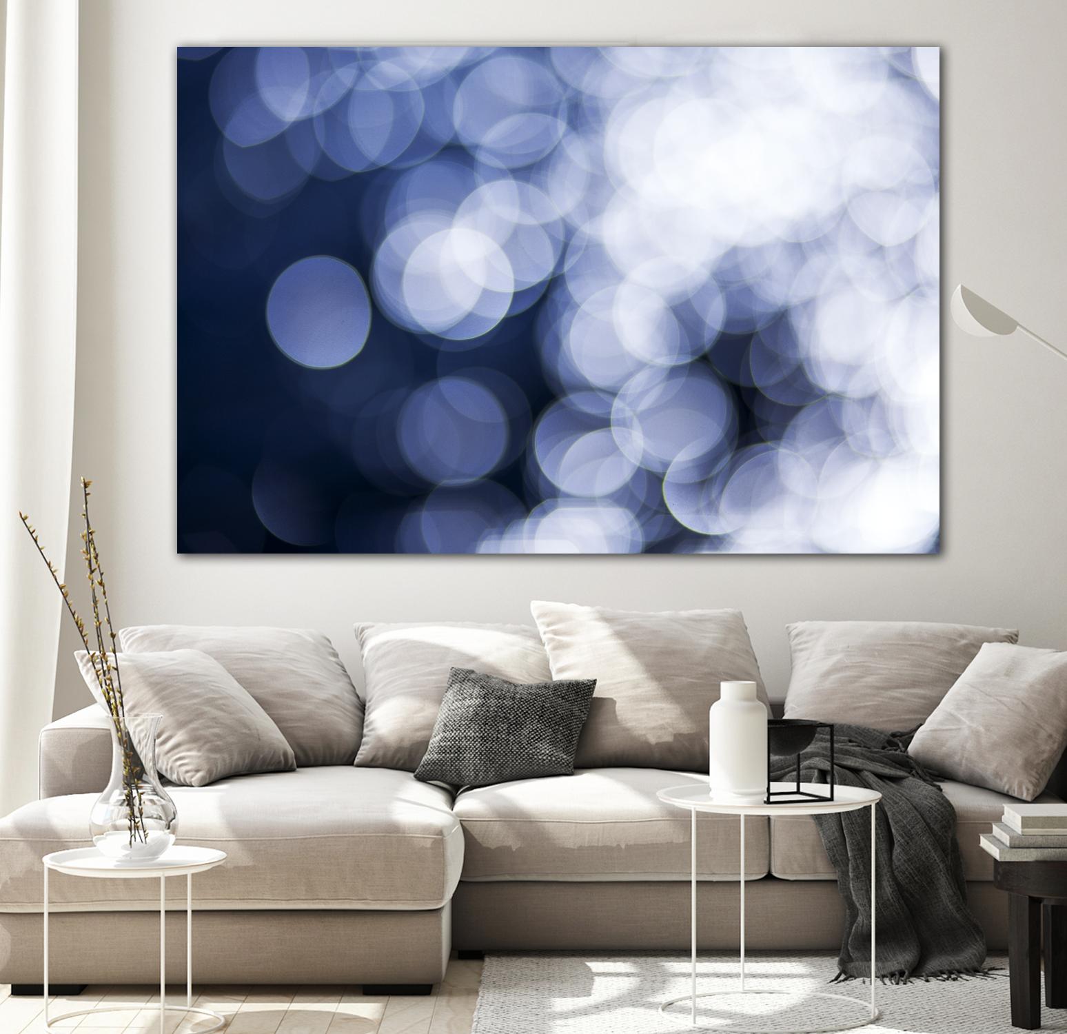 Sapphire Dreams by Aaron Matheson on GIANT ART - white abstract