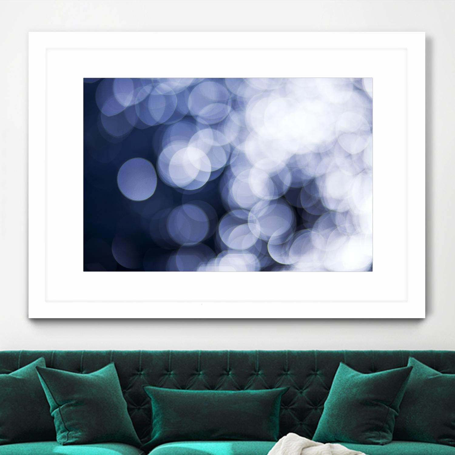 Sapphire Dreams by Aaron Matheson on GIANT ART - white abstract