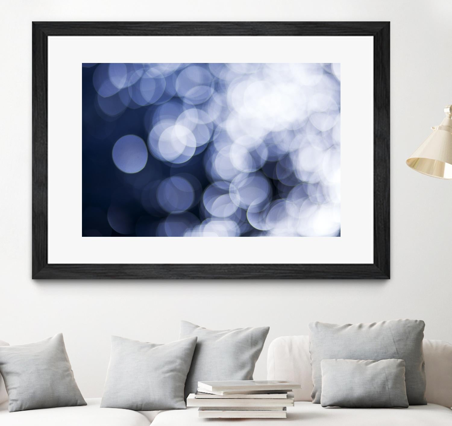 Sapphire Dreams by Aaron Matheson on GIANT ART - white abstract
