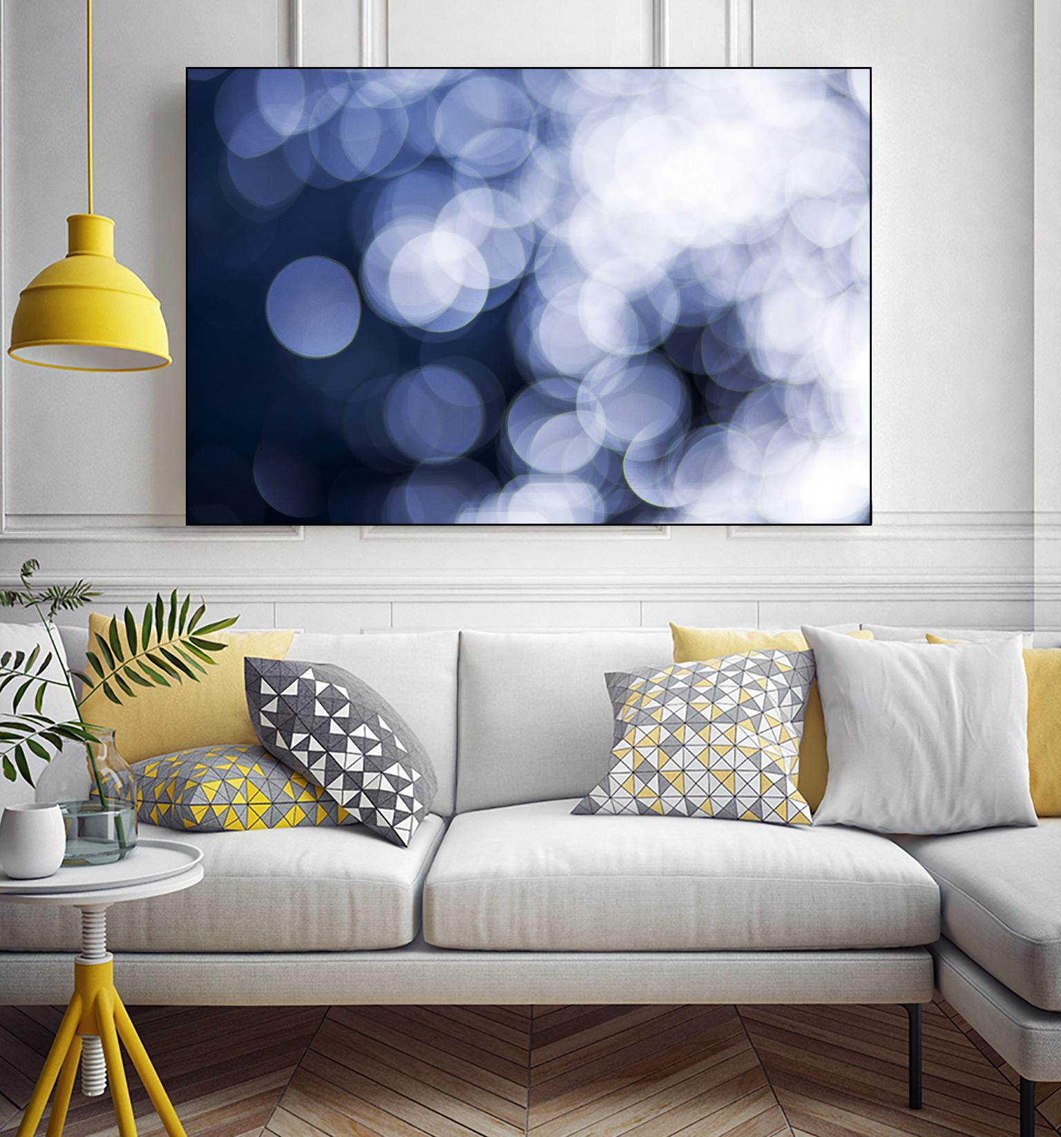 Sapphire Dreams by Aaron Matheson on GIANT ART - white abstract