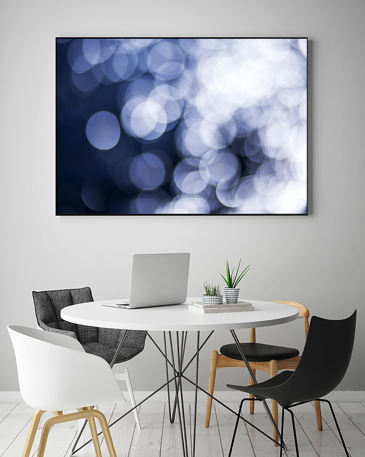 Sapphire Dreams by Aaron Matheson on GIANT ART - white abstract