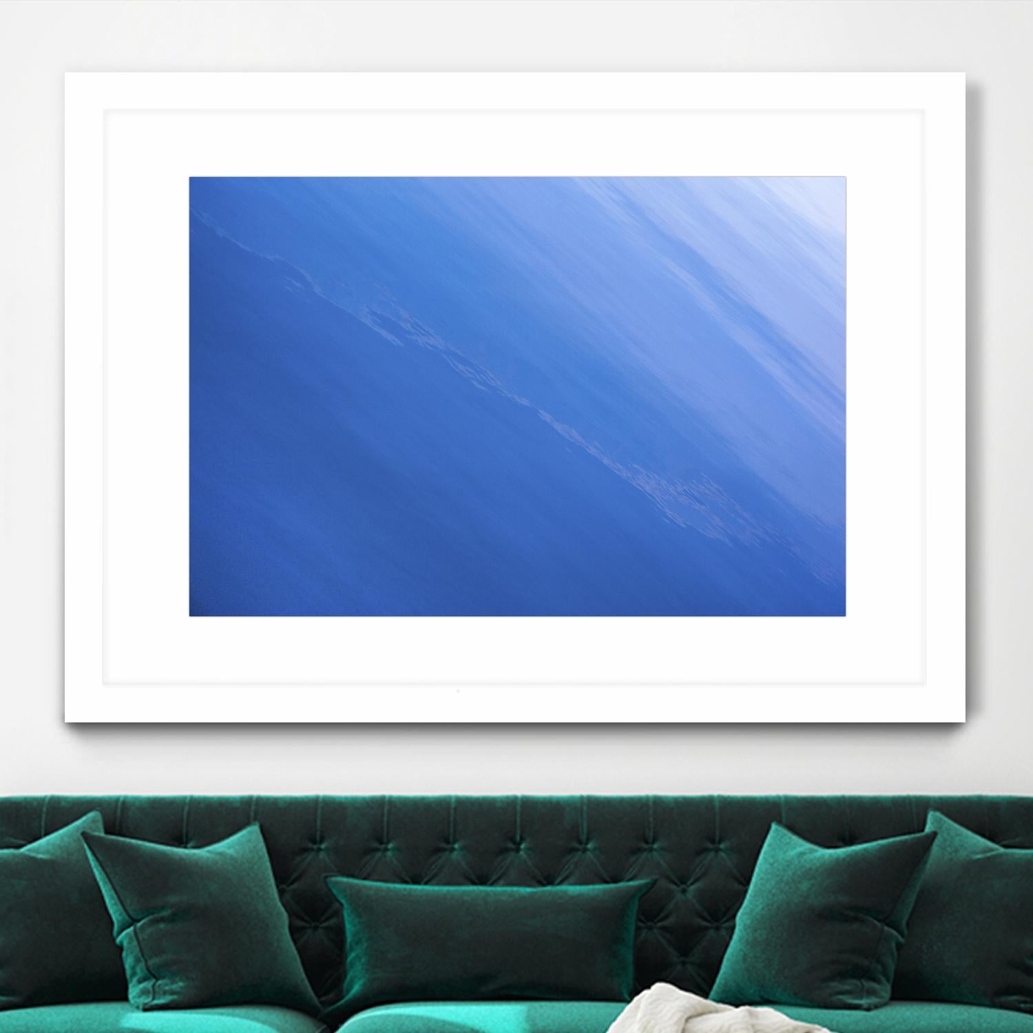 Sea of Blue by Melissa McClain on GIANT ART - blue abstract