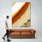 Reflection in Motion by Melissa McClain on GIANT ART - beige abstract