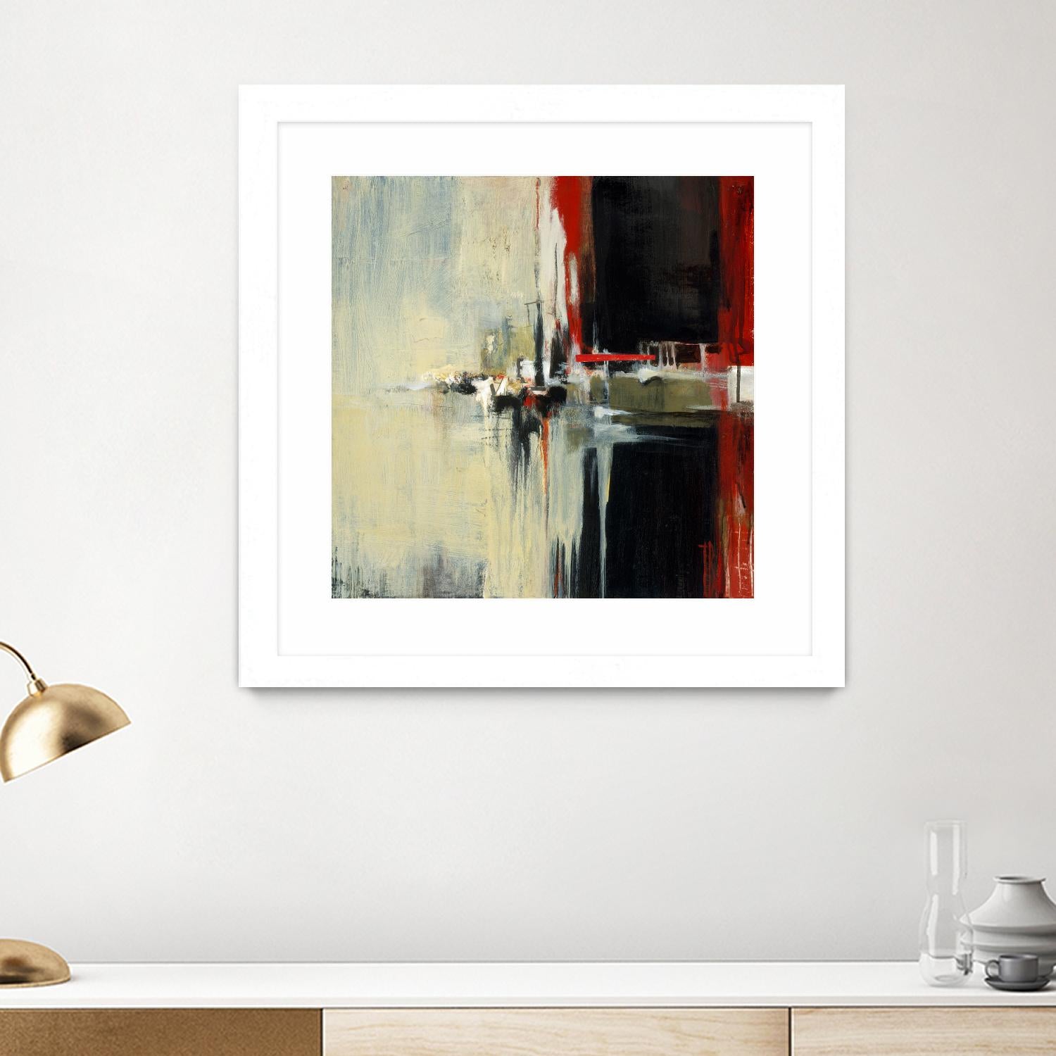 In the Reflexion by Terri Burris on GIANT ART - black abstract