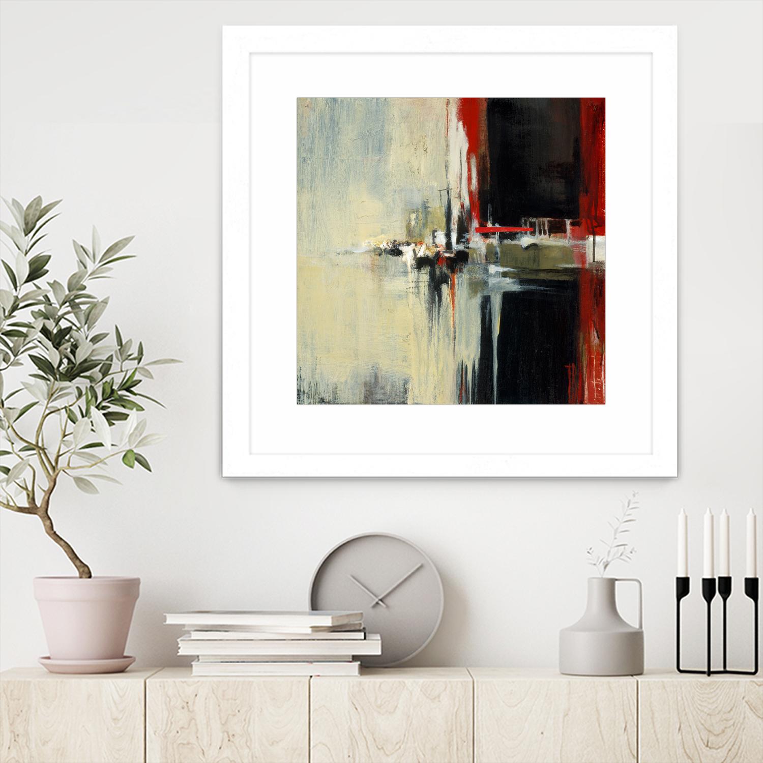 In the Reflexion by Terri Burris on GIANT ART - black abstract