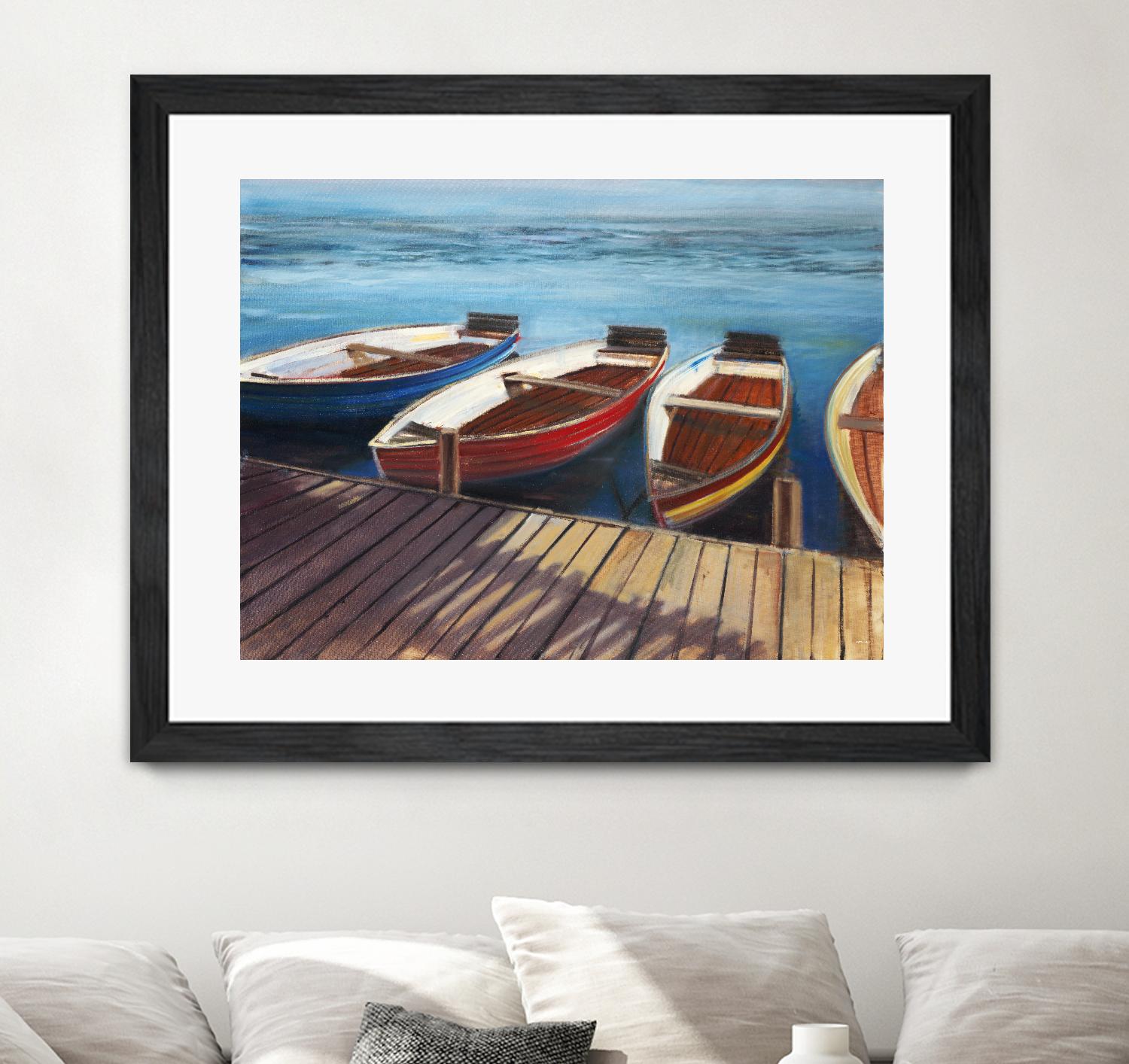 Row Boats by Joseph Cates on GIANT ART - brown nautical