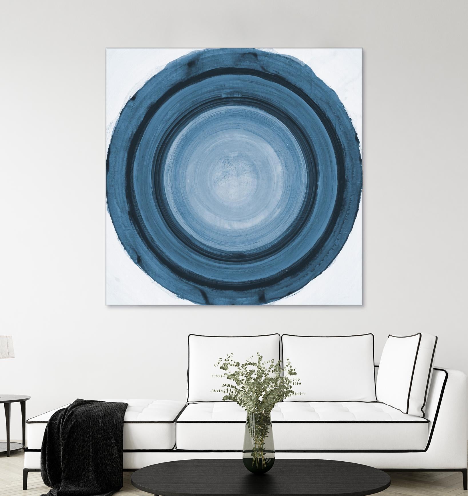 RINGS OF SUCCESS I by RANDY HIBBERD on GIANT ART - blue abstract abstract