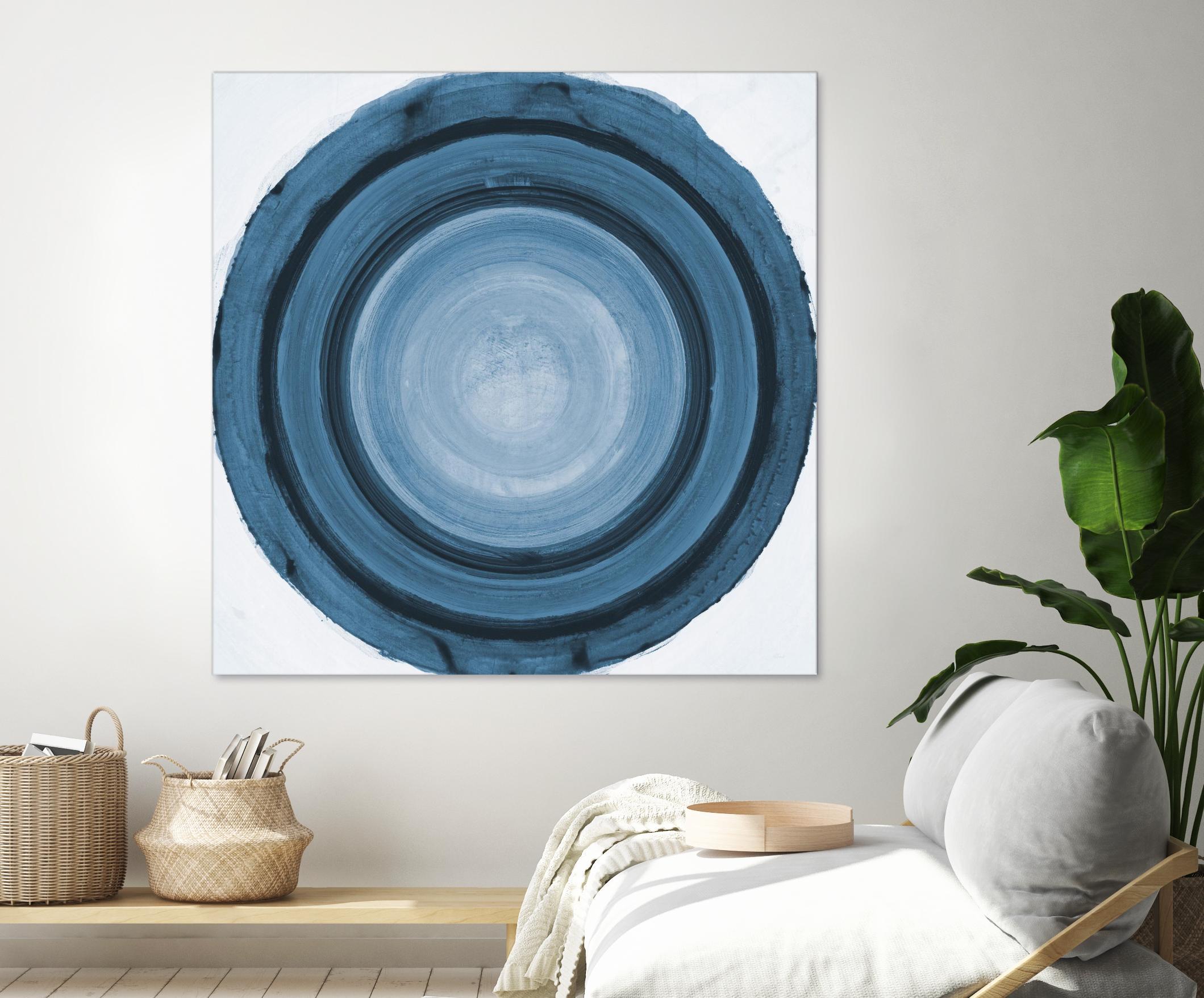 RINGS OF SUCCESS I by RANDY HIBBERD on GIANT ART - blue abstract abstract