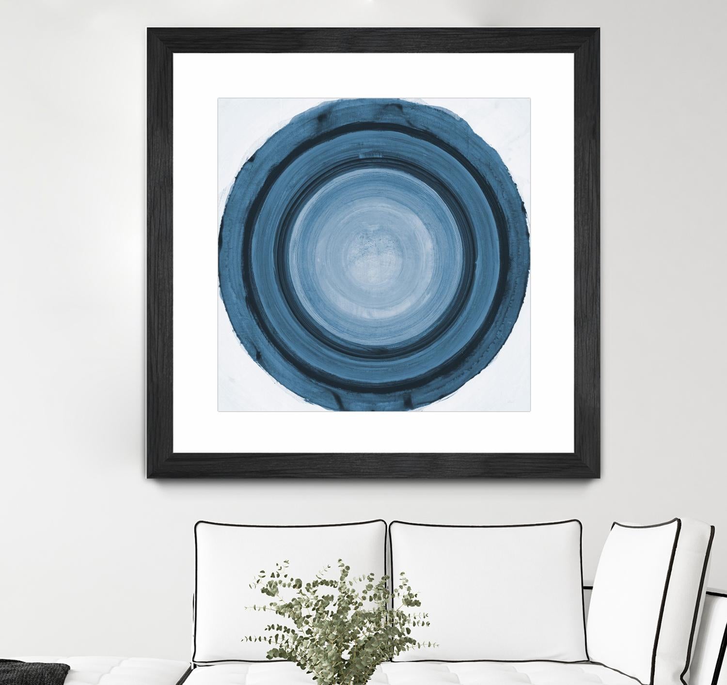 RINGS OF SUCCESS I by RANDY HIBBERD on GIANT ART - blue abstract abstract