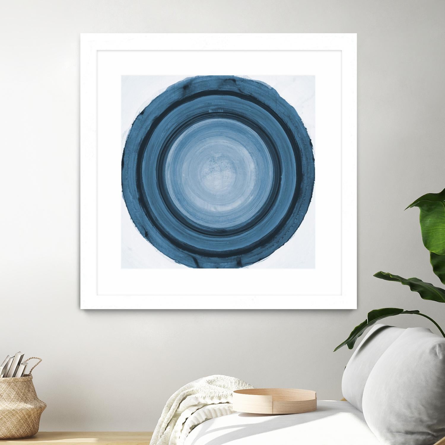 RINGS OF SUCCESS I by RANDY HIBBERD on GIANT ART - blue abstract abstract