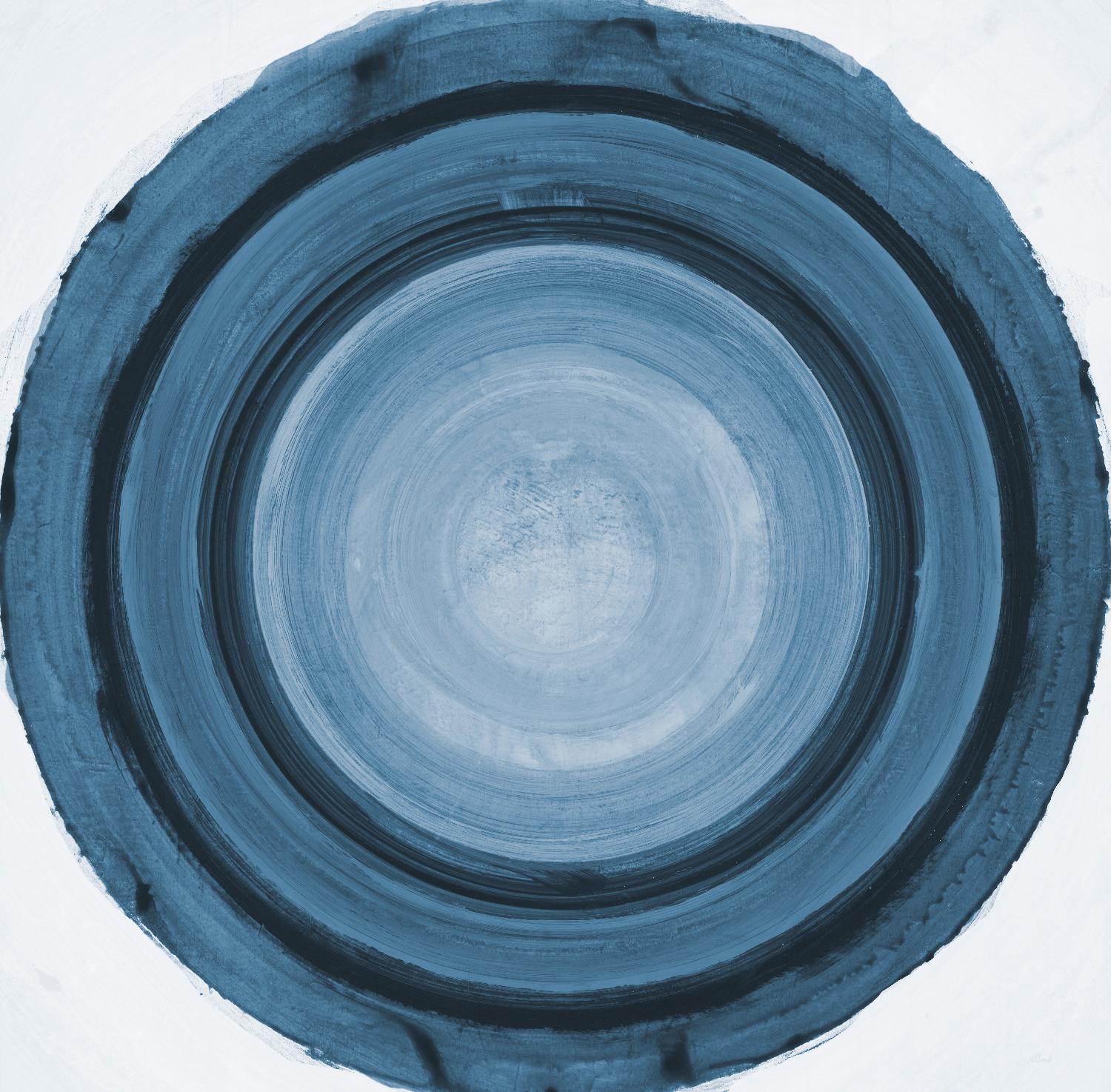 RINGS OF SUCCESS I by RANDY HIBBERD on GIANT ART - blue abstract abstract