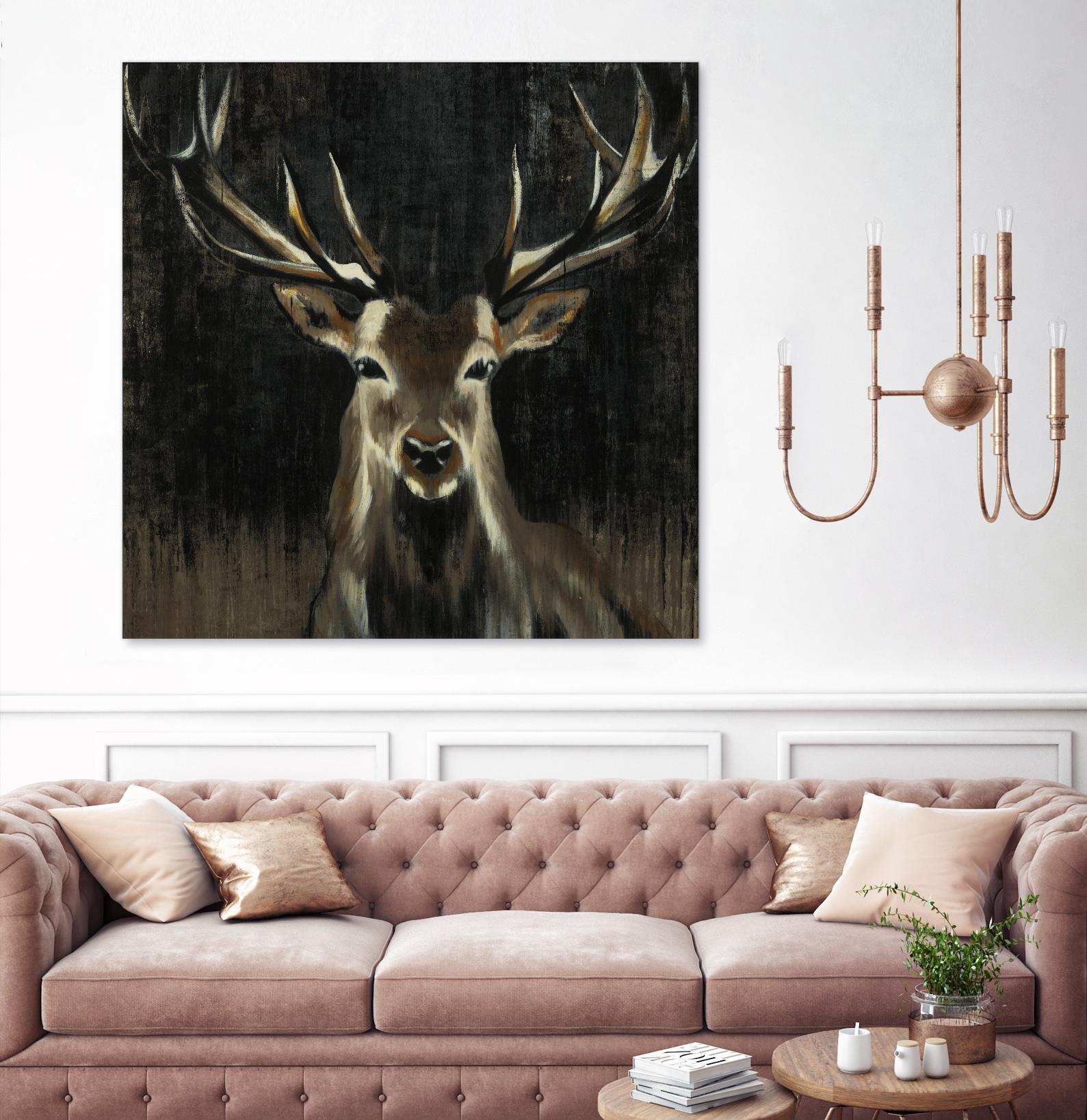 Young Buck by Liz Jardine on GIANT ART - black animals