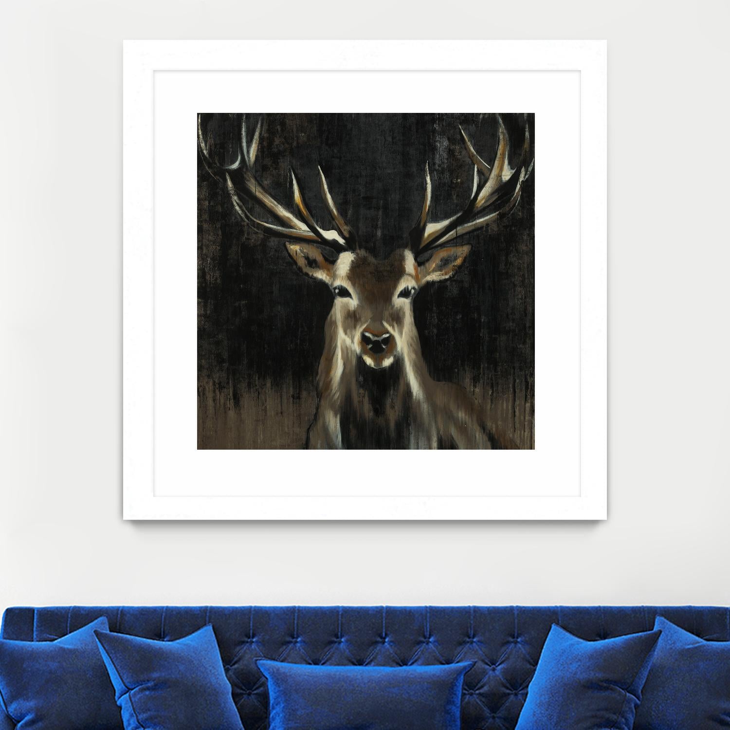 Young Buck by Liz Jardine on GIANT ART - black animals