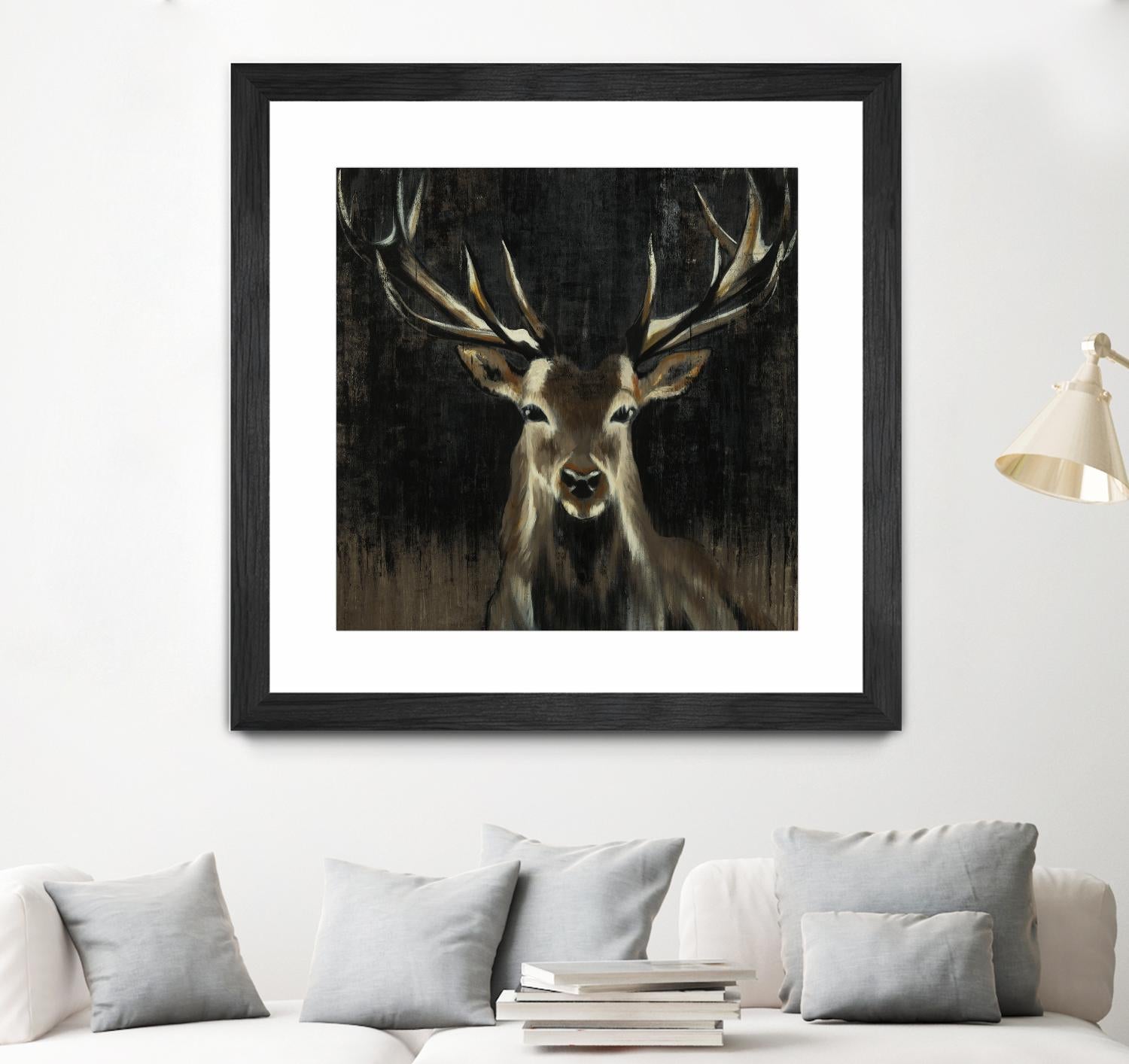 Young Buck by Liz Jardine on GIANT ART - black animals