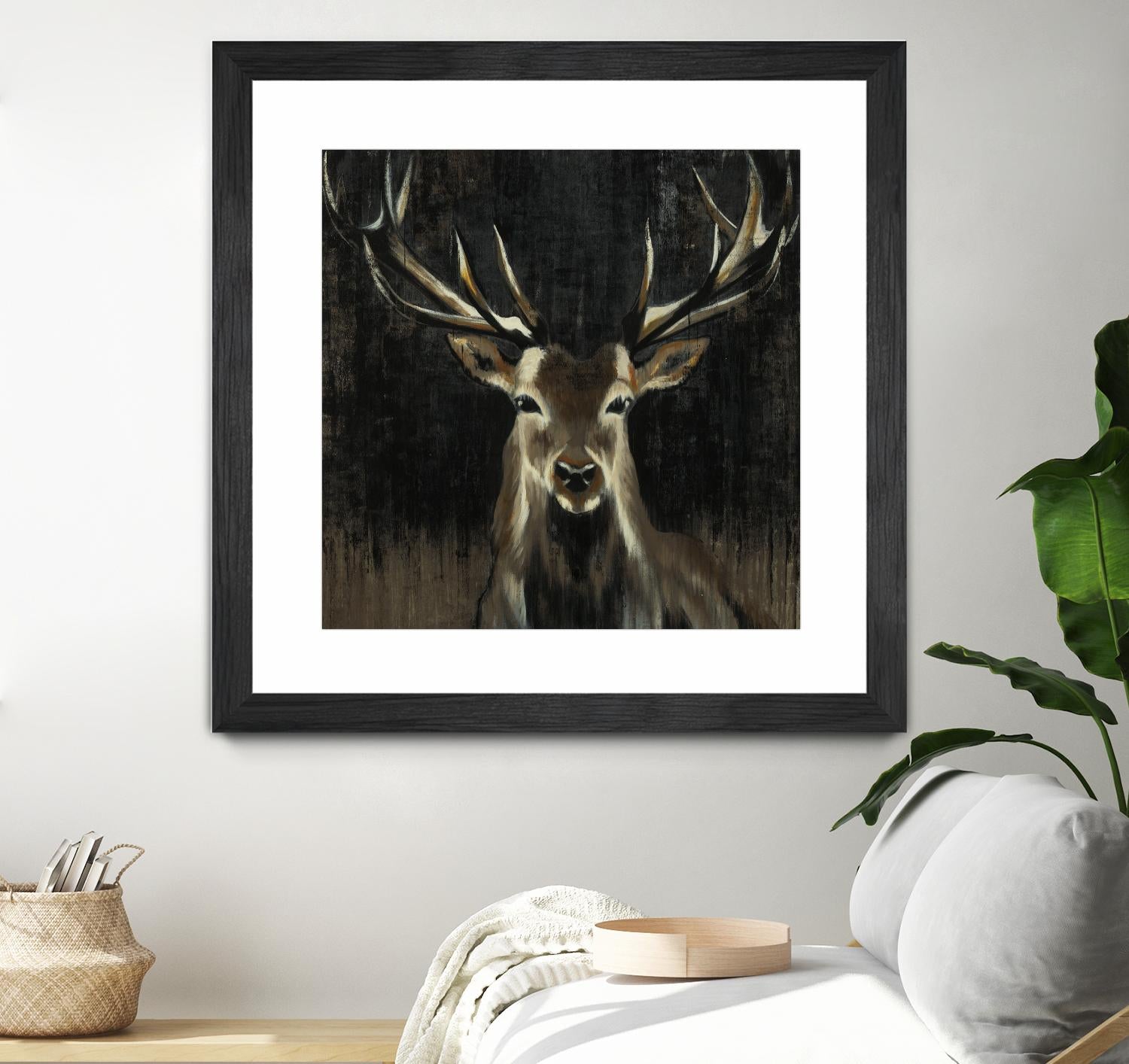 Young Buck by Liz Jardine on GIANT ART - black animals
