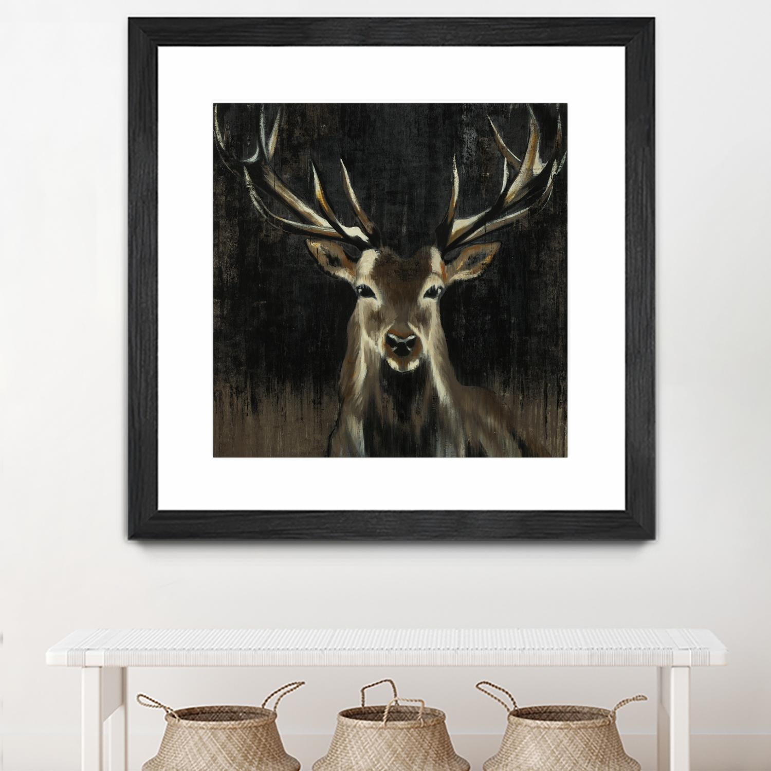 Young Buck by Liz Jardine on GIANT ART - black animals