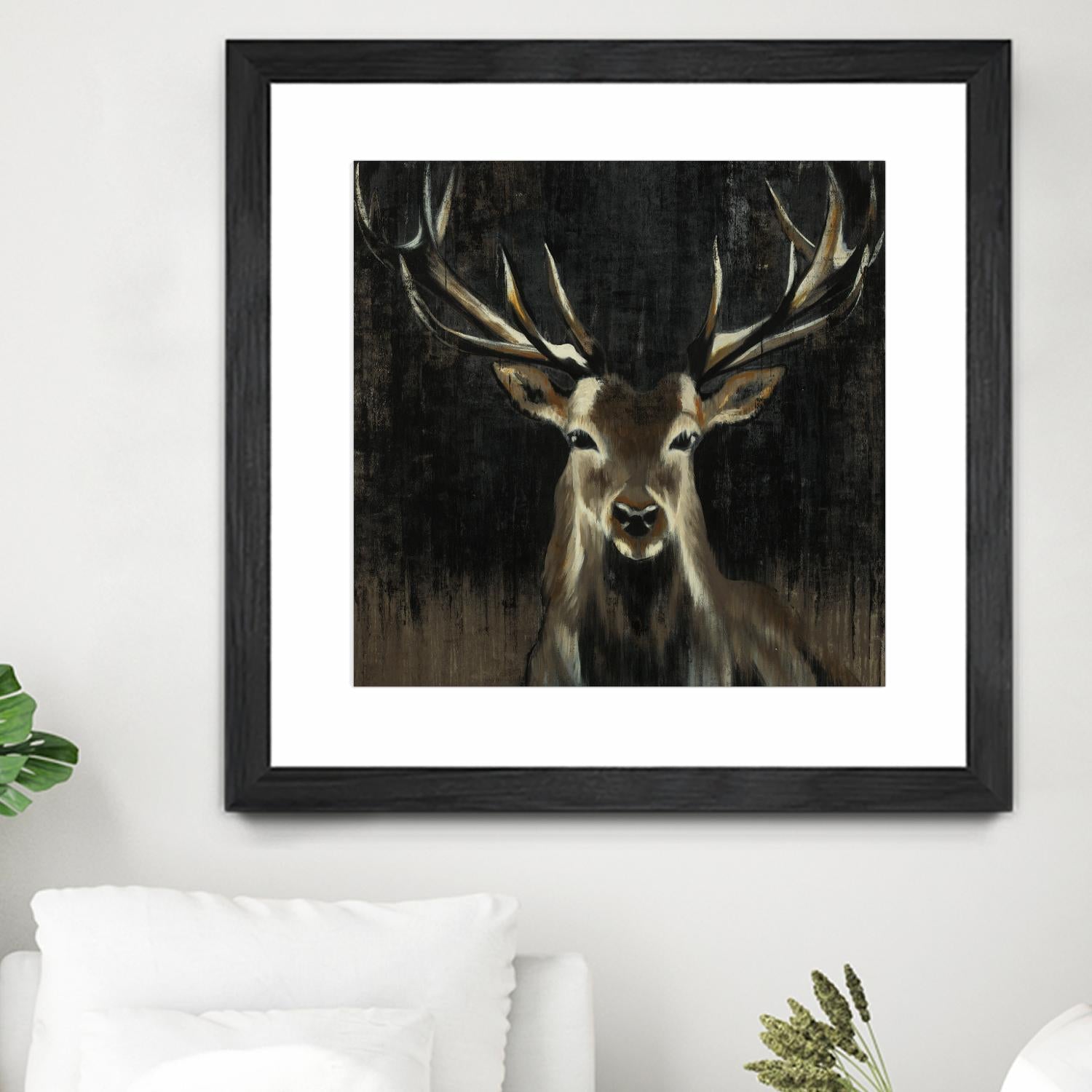 Young Buck by Liz Jardine on GIANT ART - black animals