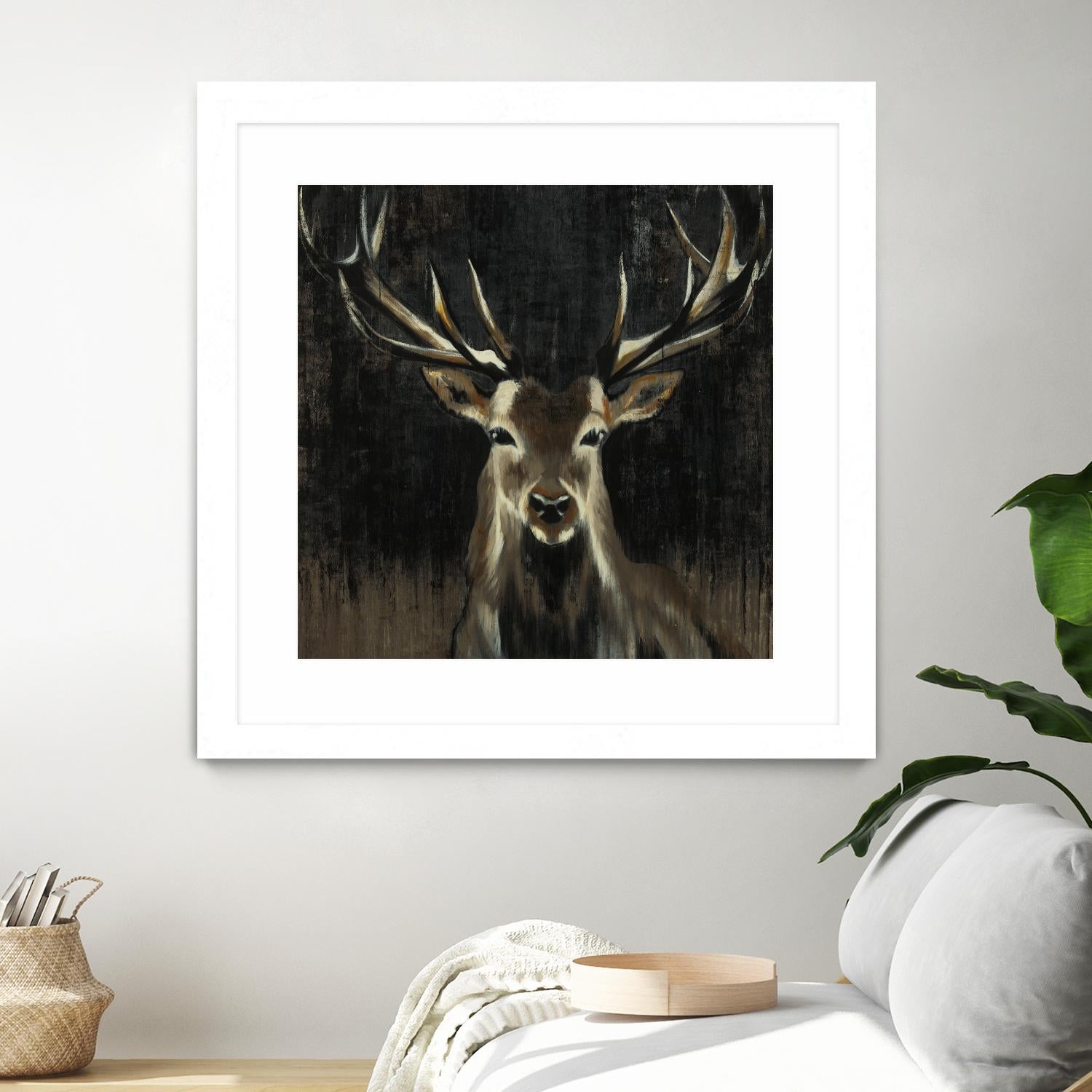 Young Buck by Liz Jardine on GIANT ART - black animals