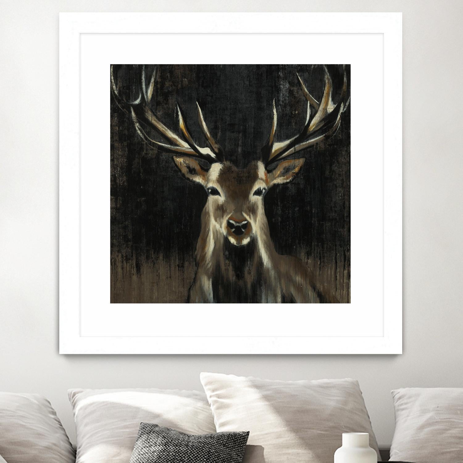 Young Buck by Liz Jardine on GIANT ART - black animals