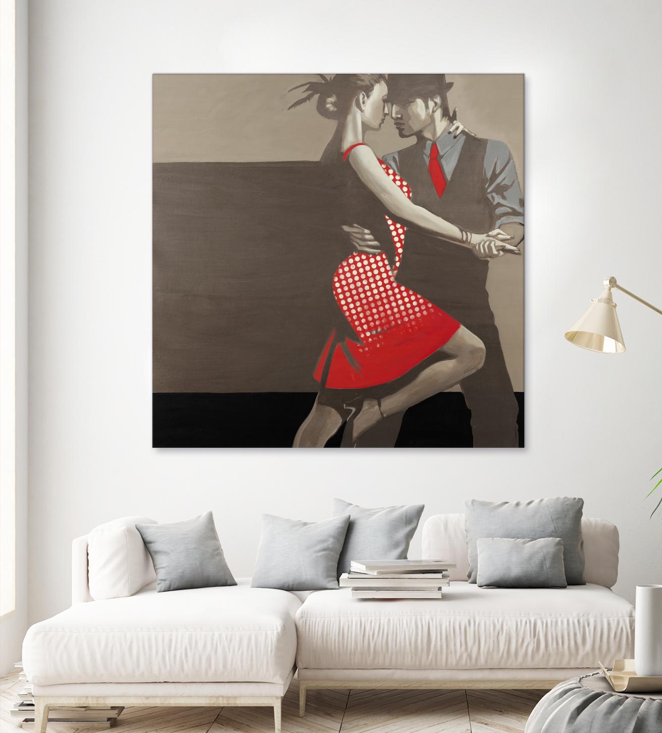 Last Tango by Liz Jardine on GIANT ART - grey men and women