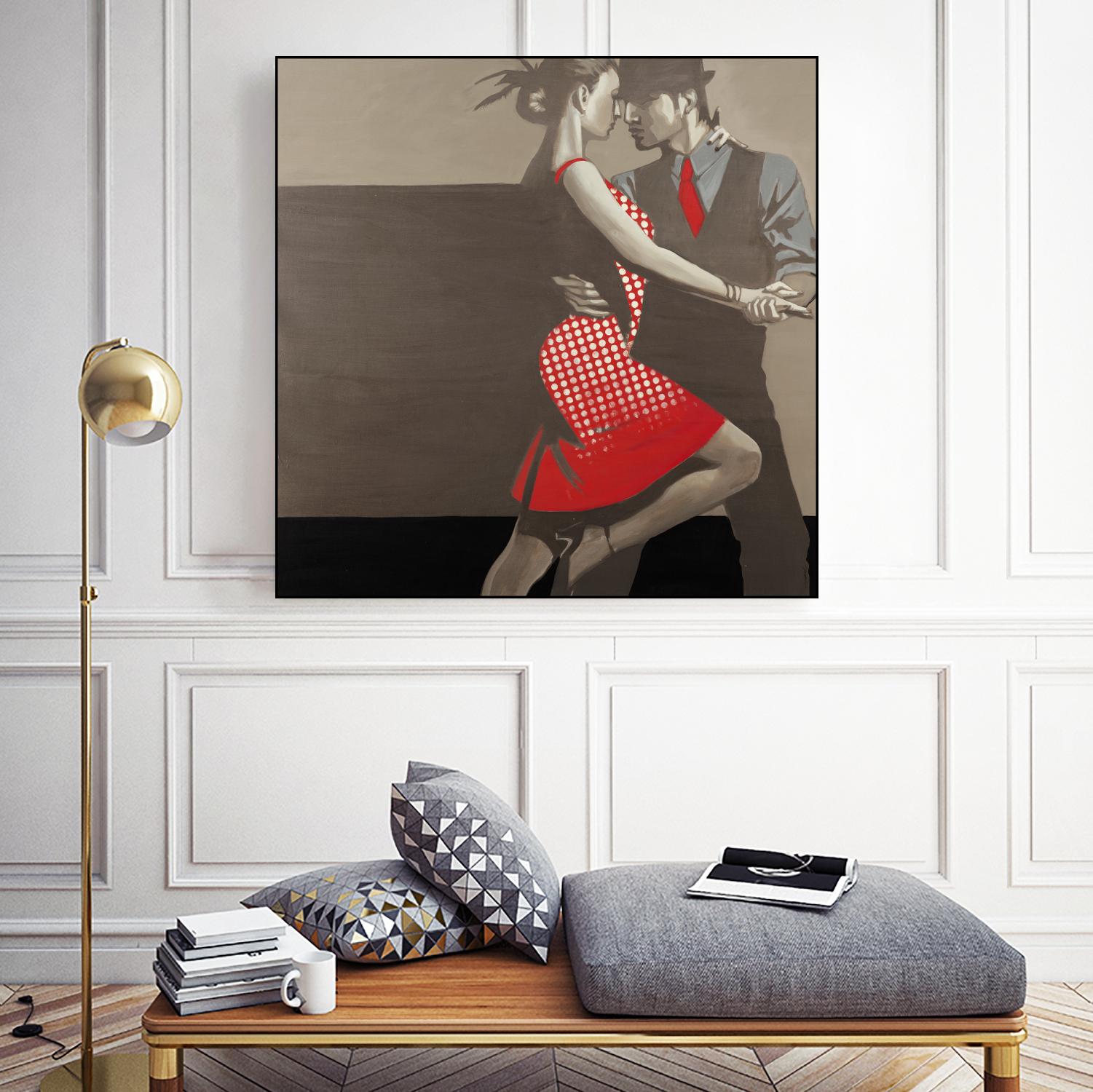 Last Tango by Liz Jardine on GIANT ART - grey men and women