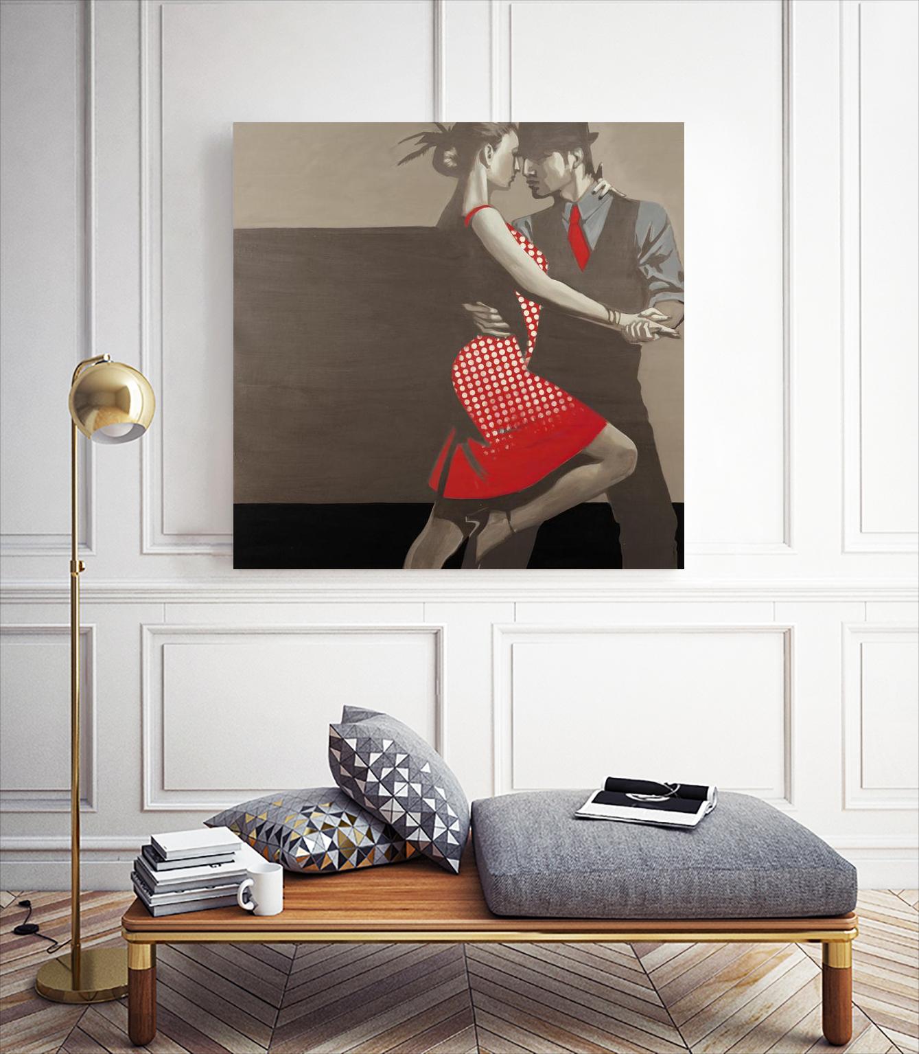 Last Tango by Liz Jardine on GIANT ART - grey men and women