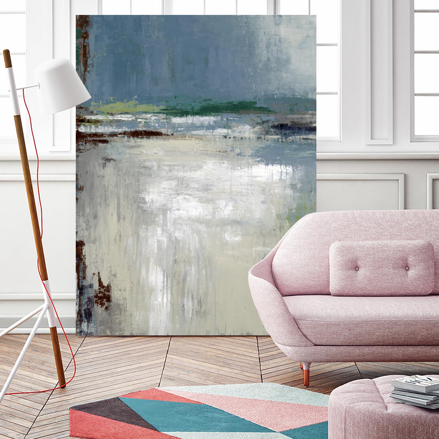 Soft Horizon by Liz Jardine on GIANT ART - white abstract