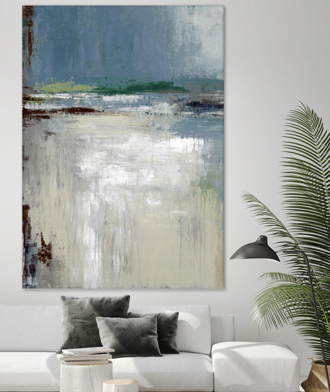 Soft Horizon by Liz Jardine on GIANT ART - white abstract