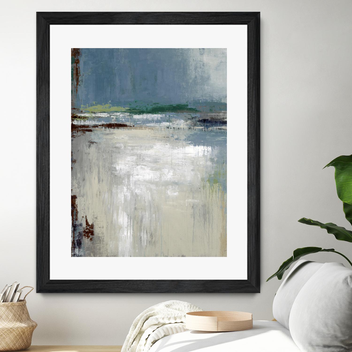 Soft Horizon by Liz Jardine on GIANT ART - white abstract