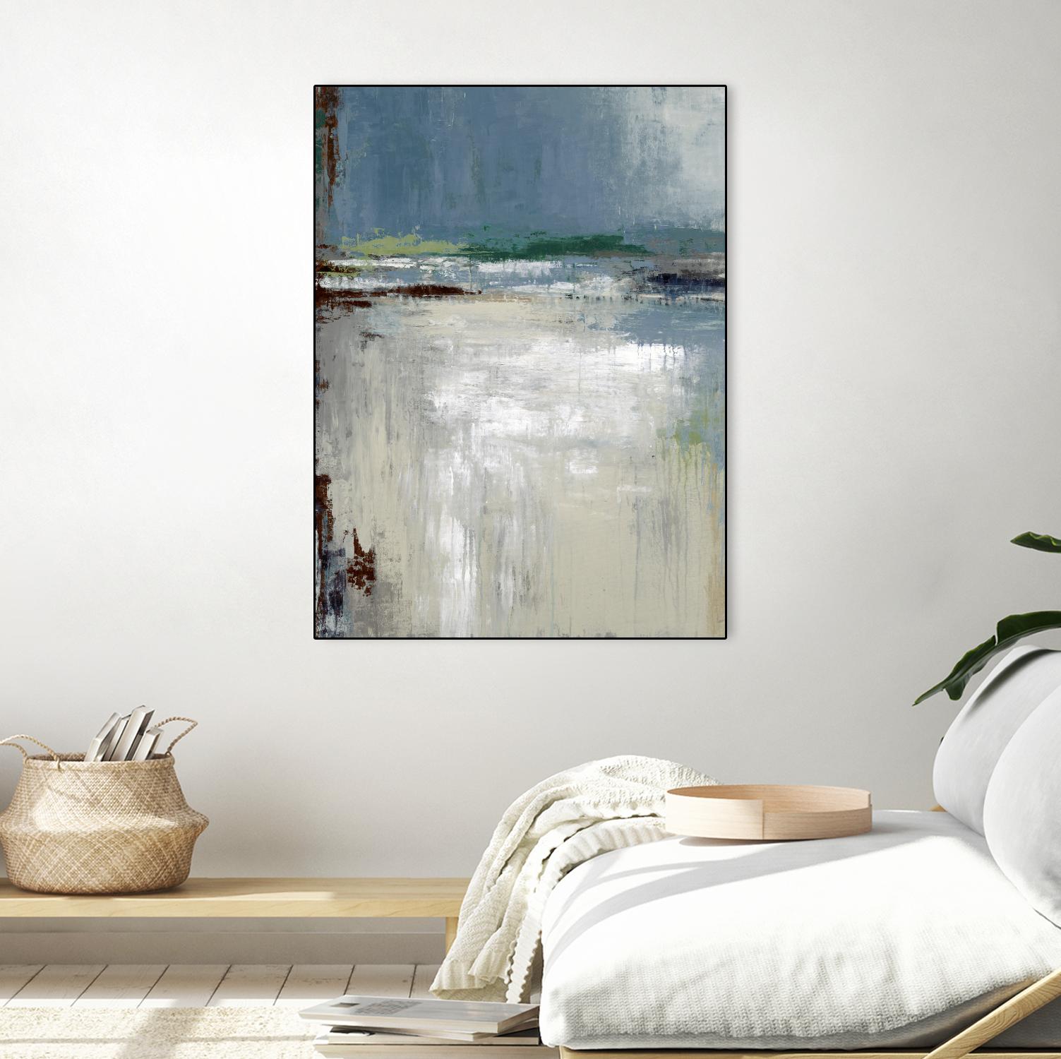 Soft Horizon by Liz Jardine on GIANT ART - white abstract